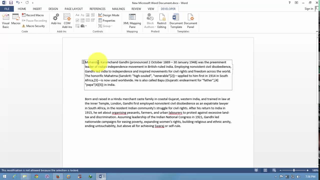 lock a graphic in word for mac