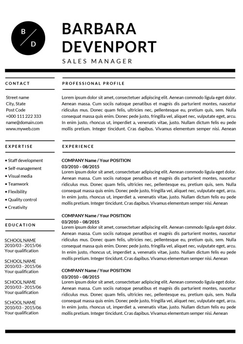 word for mac resume template